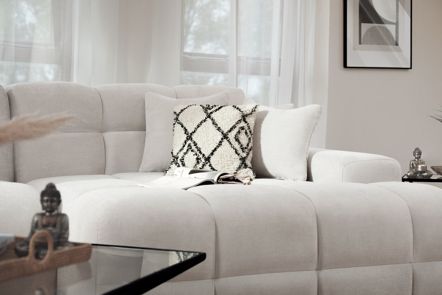 Jacob Sofa Beige Right Hand Facing Corner